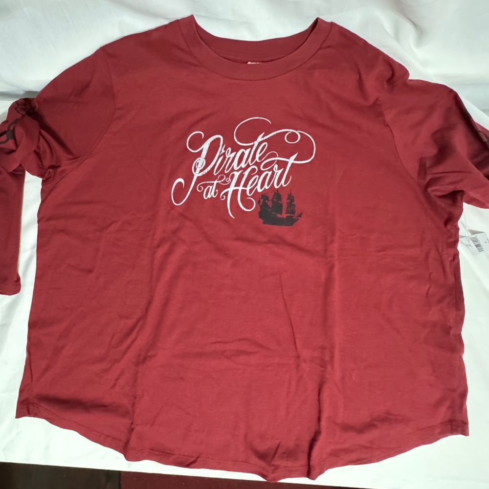 Disney Pirates of the Caribbean Pirate at Heart Long Sleeve T-shirt NWT 3XL